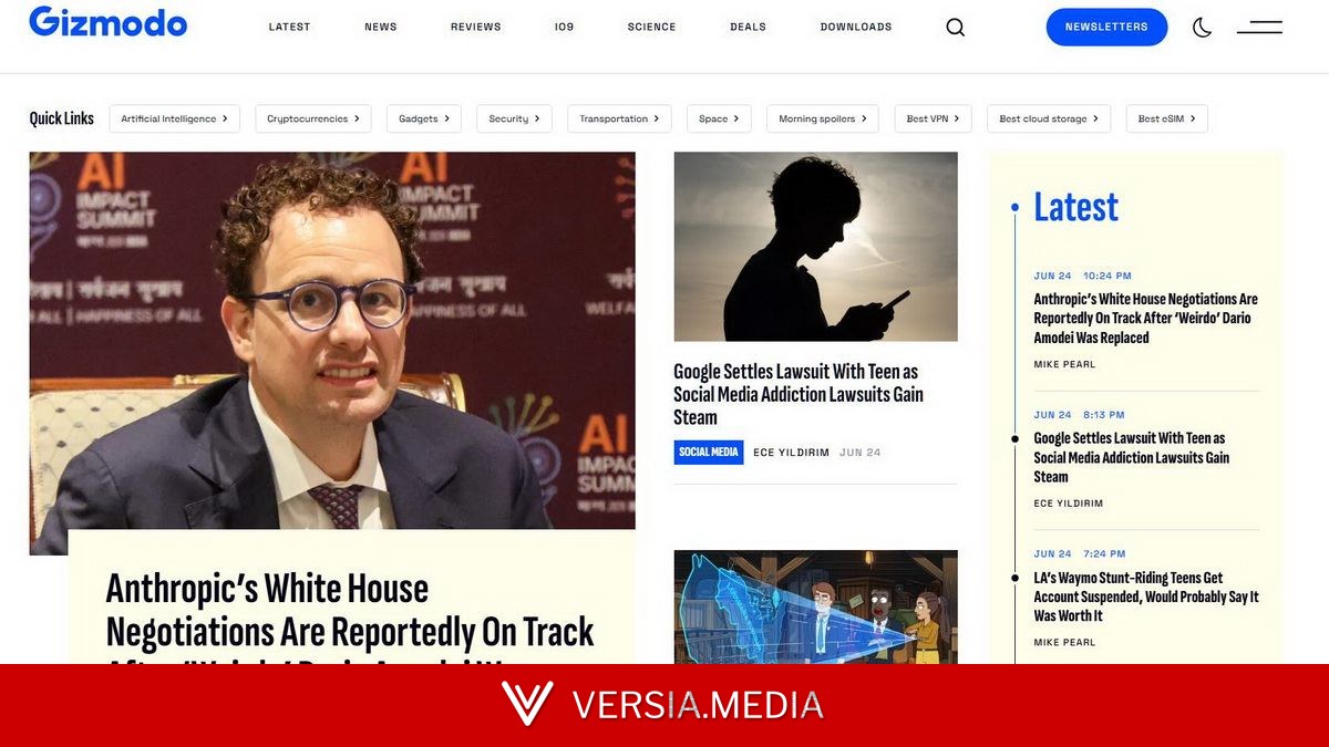 Пользователи сайта Gizmodo столкнулись с ClickFix-атаками